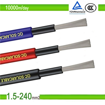 TUV Approved PV1-F 6mm2 Solar PV Cable